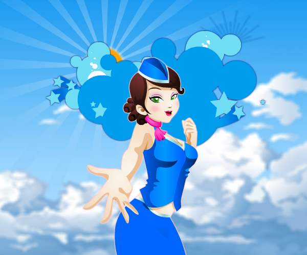 美女空姐躲避机长 截图 7/8