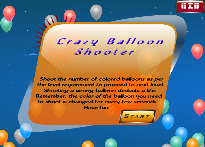 Crazy Balloon Shooter - Flash Game 截图 4/8