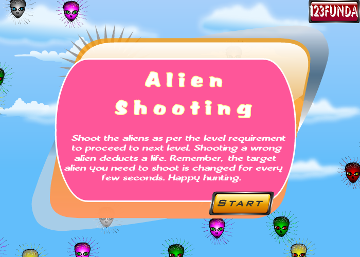 Aliens Shooting - Flash Game 截图 2/8
