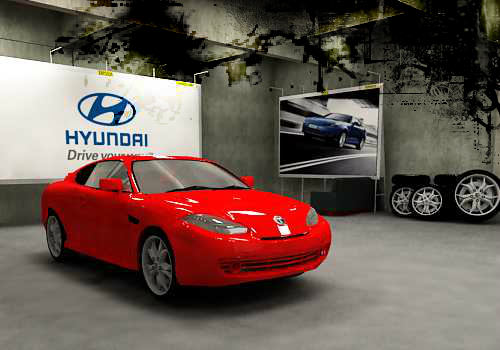HYUNDAI TUSCANI RACING GAME 截图 2/8