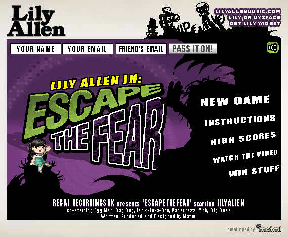 Lilly Allen - Escape the Fear...By Matmi New Media Design Ltd 截图 6/6