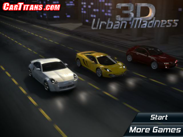 3D城市疯狂赛车 截图 1/8