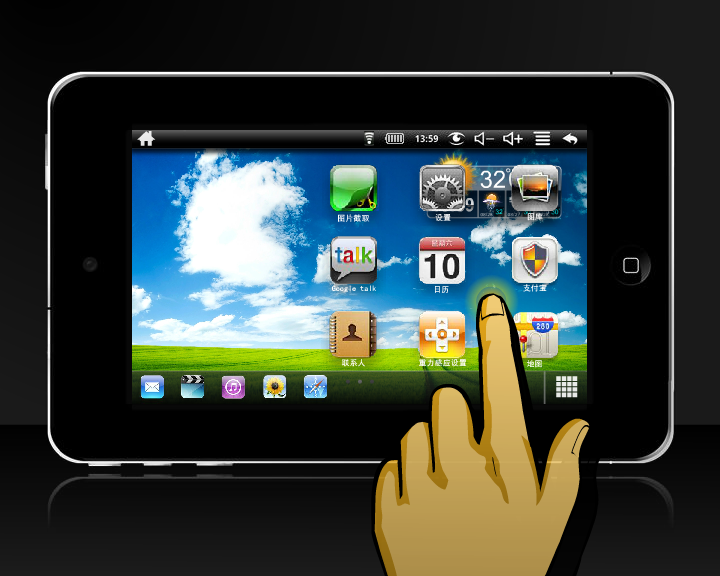 2010年 一款仿iPad产品的 Demo 截图 2