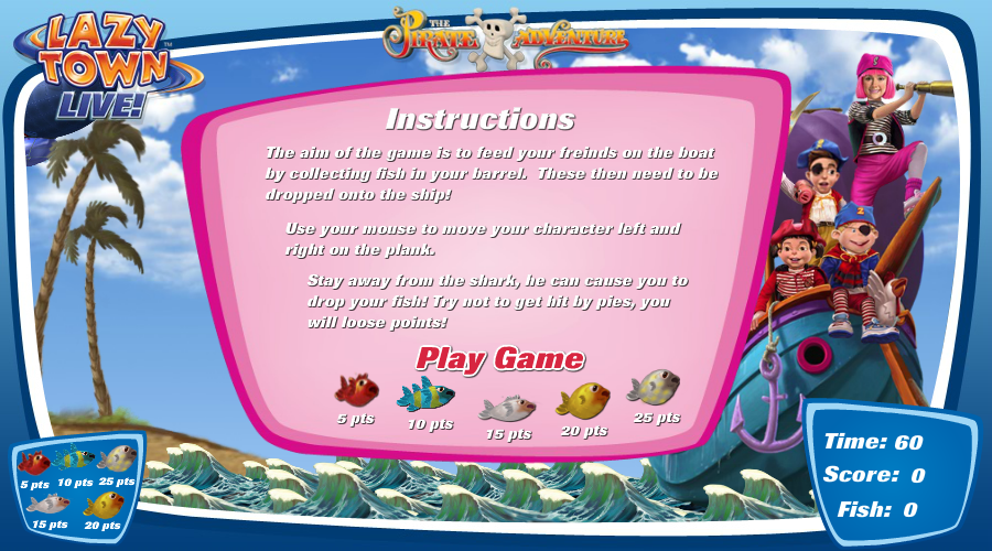 Lazy Town Live - Game 截图 2/5