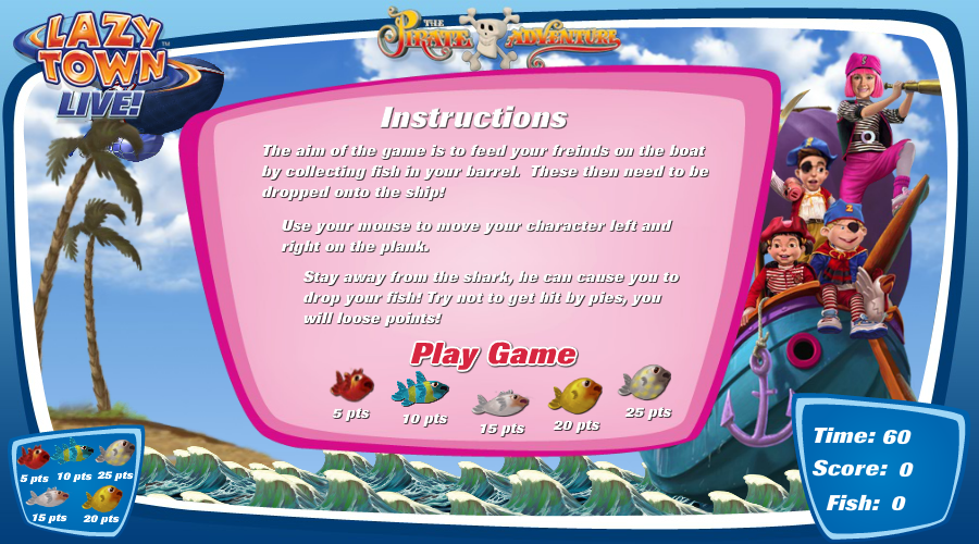 Lazy Town Live - Game 截图 3/5