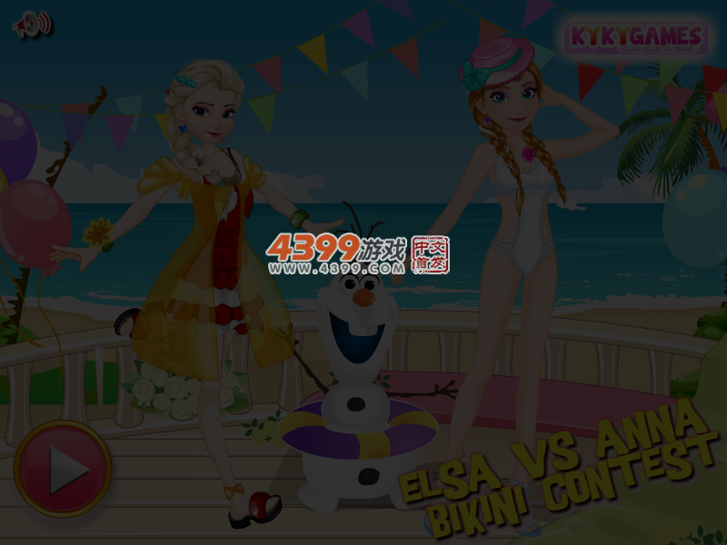 艾尔莎和安娜比基尼大赛 截图 3/4