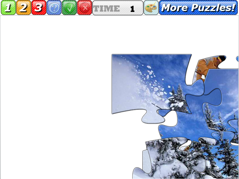 滑雪拼图 截图 2/8